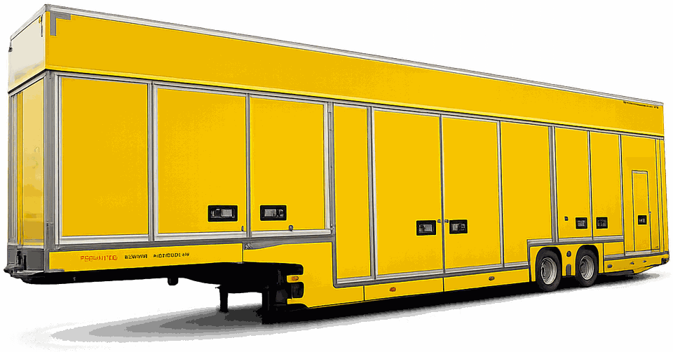 Geschlossener, gekühlter Fahrzeugtransport-Auflieger von Lesum Logistik